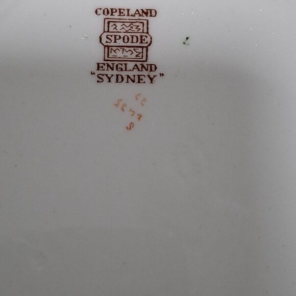 Copeland Spode Sydney Floral Luncheon Plate 8 7/8 Inches Bone China England Vtg - Picture 5 of 5